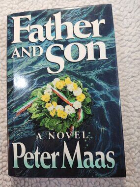 Peter Maas Father and Son Hardcover 1989 Simon and Schuster Novel Dust Jacket